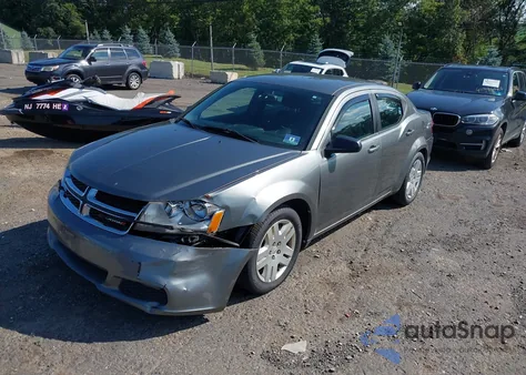 2013 Dodge Avenger Se V6 из США, поврежденный, VIN 1C3CDZAG7DN749313